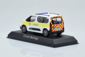 Citroen Berlingo Ambulance SAMU Wit Geel Norev 1:43 155769 Metaal — afbeelding 3 van 4