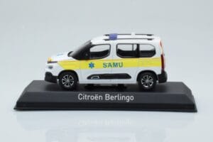Citroen Berlingo Ambulance SAMU Wit Geel Norev 1:43 155769 Metaal