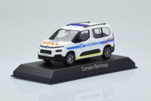 Citroen Berlingo Police Municipale v2 Wit Blauw Norev 1:43 155768 Metaal — afbeelding 2 van 4