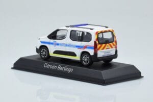 Citroen Berlingo Police Municipale v2 Wit Blauw Norev 1:43 155768 Metaal — afbeelding 3 van 4