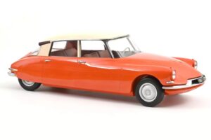 Citroen ID19 Oranje & Crème Norev 1:12 121580 Metaal