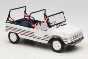 Citroen Mehari Blauw Wit Rood Norev 1:18 181805 Metaal
