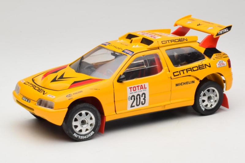 Citroen ZX Rallye Raid #203 1992 Solido 1:18 9003-N1 Metaal