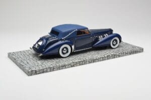 Delage D8-120 Cabriolet Two Tone Blauw Minichamps 1:18 107115132 Hars — afbeelding 2 van 6