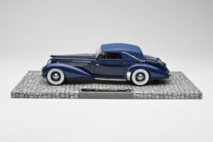 Delage D8-120 Cabriolet Two Tone Blauw Minichamps 1:18 107115132 Hars — afbeelding 3 van 6