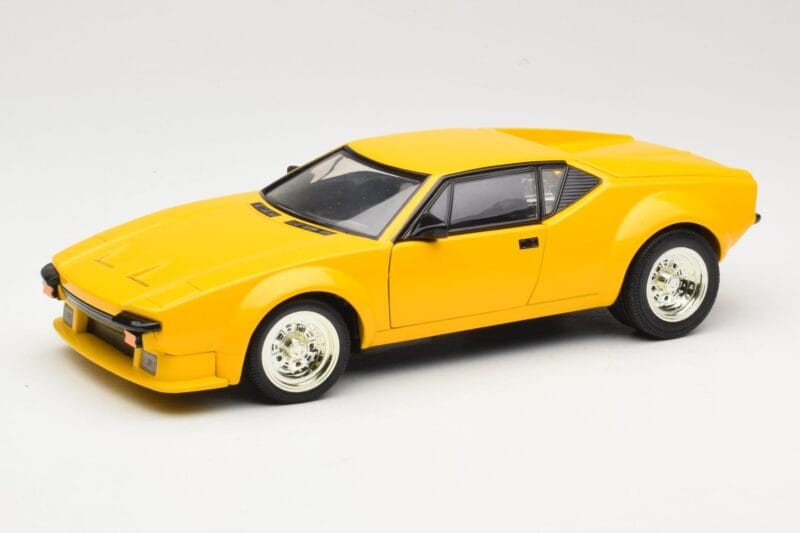 De Tomaso Pantera Geel Hot Wheels 1:18 27809 Metaal