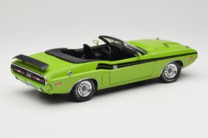 Dodge Challenger Cabriolet Groen Greenlight 1:18 12803-06G Metaal — afbeelding 3 van 8