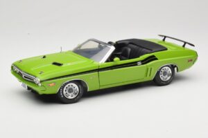 Dodge Challenger Cabriolet Groen Greenlight 1:18 12803-06G Metaal