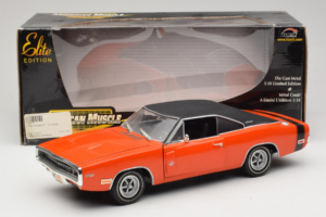 Dodge Charger R/T Oranje & Zwart American Muscle 1:18 39314 Metaal — afbeelding 8 van 8