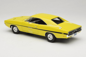 Dodge Charger R/T Geel Dirty Mary Crazy Larry Auto World 1:18 AWSS101/06 Metaal — afbeelding 7 van 8