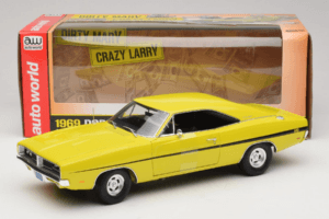 Dodge Charger R/T Geel Dirty Mary Crazy Larry Auto World 1:18 AWSS101/06 Metaal — afbeelding 8 van 8