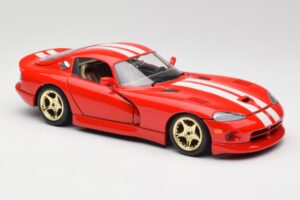 Dodge Viper GTS Rood Bburago 1:18 3075 Metaal — afbeelding 6 van 8