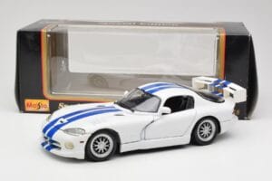 Dodge Viper GTS-R GT2 Wit 1997 Maisto 1:18 50316 Metaal — afbeelding 8 van 8