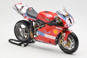Ducati 998R WSB #1 T. Bayliss Ducati Infostrada 2002 Minichamps 1:12 122021201 Metaal — afbeelding 4 van 6