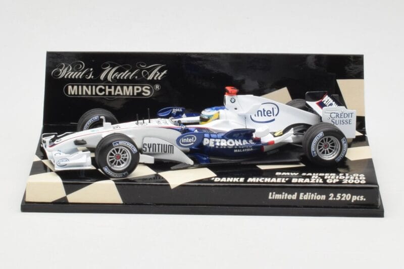 BMW Sauber F1.06 #16 N. Heidfeld Brazilian GP 2006 Minichamps 1:43 400060316 Metaal