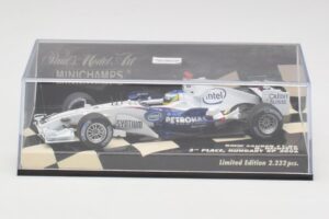 BMW Sauber F1.06 #10 N. Heidfeld Hungarian GP 3rd Place 2006 Minichamps 1:43 400060116 Metaal — afbeelding 5 van 5