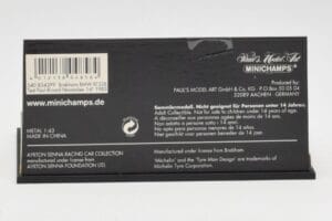 Brabham BMW BT52B A. Senna Test Car Paul Ricard 14 November 1983 Minichamps 1:43 540834399 Metaal — afbeelding 4 van 5