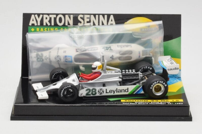 Brabham BMW BT52B A. Senna Test Car Paul Ricard 14 November 1983 Minichamps 1:43 540834399 Metaal