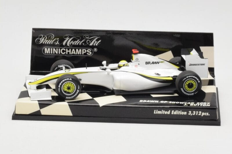 Brawn GP Mercedes BGP001 #22 J. Button Showcar 2009 Minichamps 1:43 400090092 Metaal