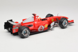 Ferrari 248 F1 #5 M. Schumacher German GP Hockenheimring 2006 Hot Wheels 1:18 J2887 Metaal — afbeelding 2 van 6