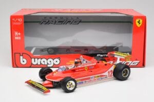 Ferrari 312T4 #12 G. Villeneuve United States Grand Prix East Winner 1979 Bburago 1:18 18-16814-18-01546 Metaal — afbeelding 6 van 6