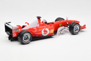 Ferrari F2003-GA #2 R. Barrichello F1 2003 Hot Wheels 1:18 B1024 Metaal — afbeelding 2 van 6