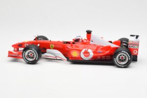 Ferrari F2003-GA #2 R. Barrichello F1 2003 Hot Wheels 1:18 B1024 Metaal — afbeelding 3 van 6
