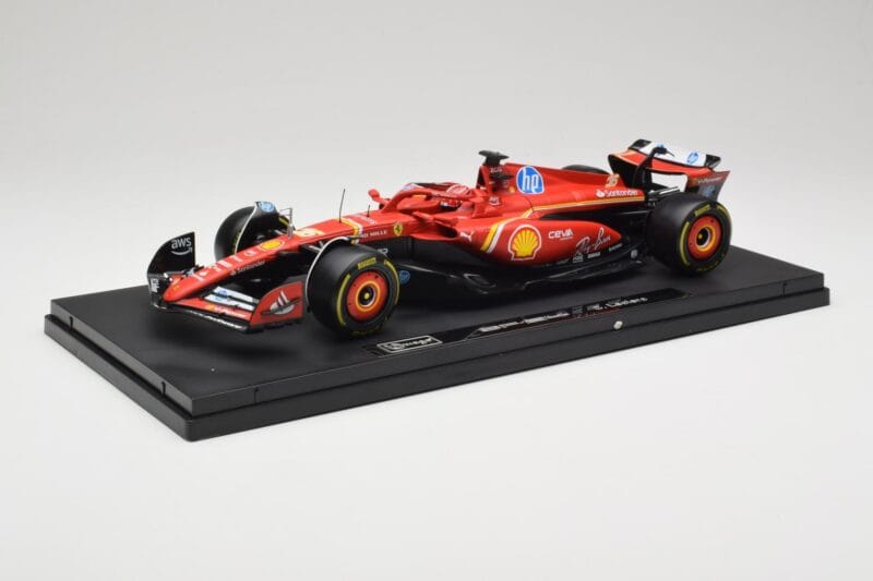Ferrari SF-24 #16 C. Leclerc Emilia Romagna Grand Prix 2024 Bburago 1:18 18-16821-L-IMOLA-SHOWCASE Metaal
