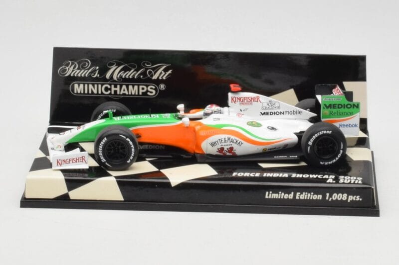 Force India Mercedes VJM02 #20 A. Sutil Showcar 2009 Minichamps 1:43 400090090 Metaal