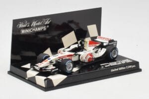 Honda RA106 #12 J. Button Hungarian GP Winner F1 2006 Minichamps 1:43 400060112 Metaal — afbeelding 2 van 5