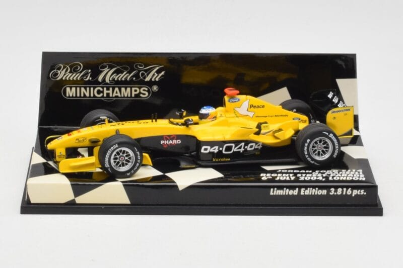 Jordan Ford EJ14 N. Mansell Regent Street Parade 2004 Minichamps 1:43 400040095 Metaal