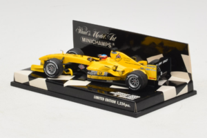 Jordan EJ14 Ford #18 N. Heidfeld Jordan Ford F1 Team Showcar 2004 Minichamps 1:43 400040088 Metaal — afbeelding 3 van 5