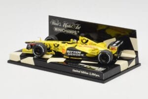 Jordan Honda EJ11 #7 H-H. Frentzen F1 2001 Minichamps 1:43 400010011 Metaal — afbeelding 3 van 5