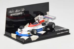 March Ford 751 #28 M. Donohue Race Car 1975 Minichamps 1:43 430750028 Metaal — afbeelding 2 van 5