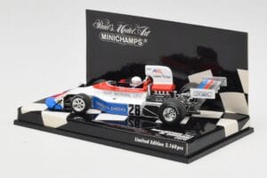 March Ford 751 #28 M. Donohue Race Car 1975 Minichamps 1:43 430750028 Metaal — afbeelding 3 van 5