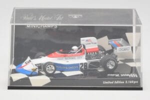 March Ford 751 #28 M. Donohue Race Car 1975 Minichamps 1:43 430750028 Metaal — afbeelding 5 van 5