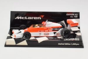 McLaren Ford M26 B. Giacomelli British GP 1978 Minichamps 1:43 530784333 Metaal