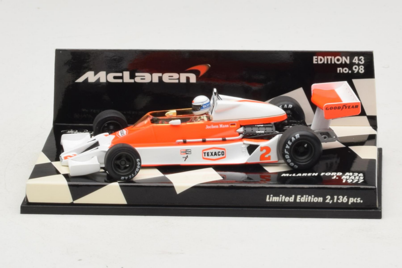 McLaren M26 Ford J. Mass F1 1977 Minichamps 1:43 530774302 Metaal
