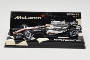 McLaren Mercedes MP4-20 #10 J-P. Montoya Race Car 2005 Minichamps 1:43 530054310 Metaal