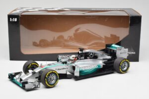 Mercedes AMG Petronas W05 #44 L. Hamilton F1 World Champion 2014 Minichamps 1:18 186140044 Metaal — afbeelding 7 van 7