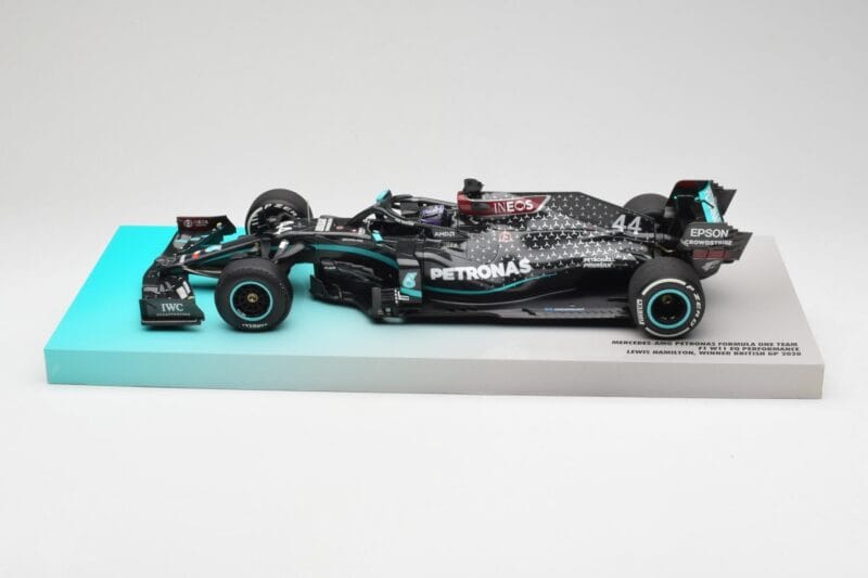 Mercedes AMG Petronas W11 #44 L. Hamilton Winner British GP 2020 Minichamps 1:18 113200444 Metaal