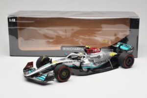 Mercedes AMG W13 E Performance Petronas #44 L. Hamilton Spanish GP 2022 Minichamps 1:18 110220044 Metaal — afbeelding 7 van 7