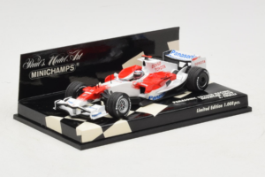 Toyota TF108 #9 J. Trulli Panasonic Toyota Racing Showcar F1 2008 Minichamps 1:43 400080081 Metaal — afbeelding 2 van 5