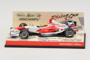 Panasonic Toyota Racing TF107 R. Schumacher F1 Showcar 2007 Minichamps 1:43 403070081 Metaal