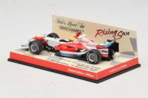 Panasonic Toyota Racing TF107 R. Schumacher F1 Showcar 2007 Minichamps 1:43 403070081 Metaal — afbeelding 3 van 5