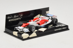 Toyota T. Glock Panasonic Toyota Racing Showcar F1 2008 Minichamps 1:43 400080082 Metaal — afbeelding 2 van 5
