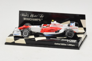Toyota T. Glock Panasonic Toyota Racing Showcar F1 2008 Minichamps 1:43 400080082 Metaal