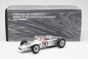 Porsche 804 #30 D. Gurney French Grand Prix 1962 AUTOart 1:18 86271 Metaal — afbeelding 6 van 6