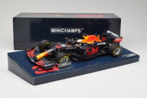 Red Bull Racing Honda RB16B #33 M. Verstappen Emilia Romagna GP 2021 Case Edition Minichamps 1:18 113210133 Hars — afbeelding 7 van 7