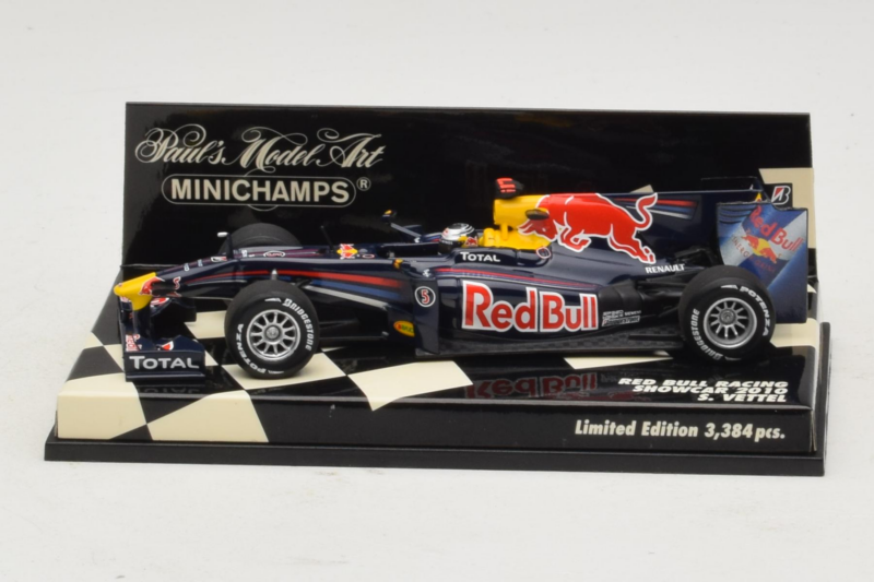 Red Bull Racing RB6 S. Vettel F1 Showcar 2010 Minichamps 1:43 400100075 Metaal